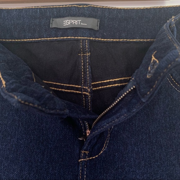 Esprit - Stretch Skinny Leg Dark Denim Pants - Size 10 - Picture 8 of 16